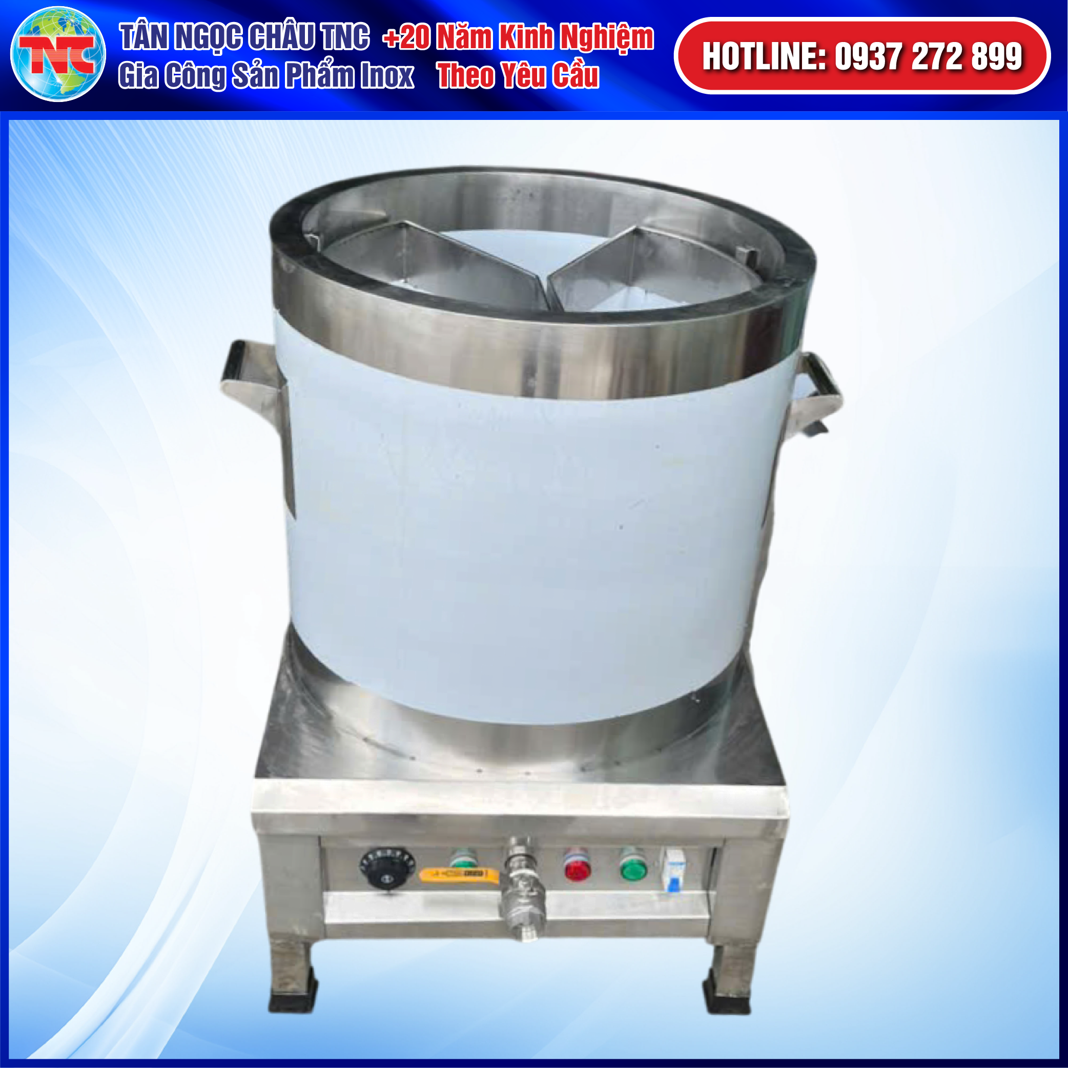 Nồi Phở Điện Inox 304 3 Lớp Trụng Tam Giác 60 Lít
